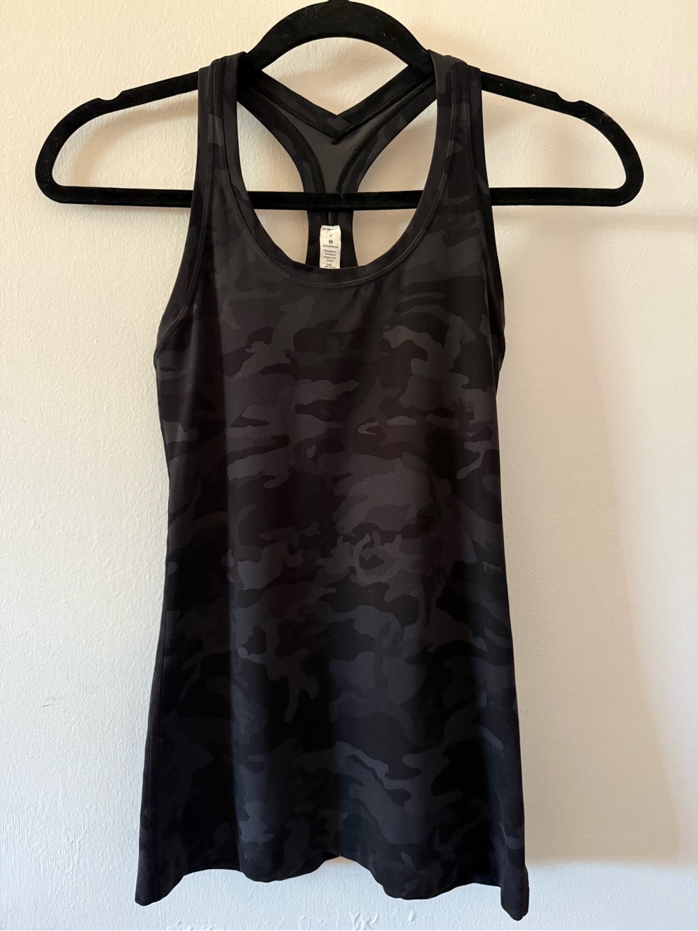 Black Camo Racerback Tank Top